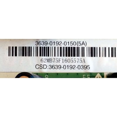 MAIN FUENTE (COMBO) PARA TV VIZIO / NUMERO DE PARTE 3639-0192-0150 / 0171-2272-5645 / 3639-0192-0395 / MODELOS D39H-C0 LAQATCAQ / D39H-C0 LAQATCAR / D39H-C0 LATATCAR / D39HN-C0 LATATCAQ - Imagen 4